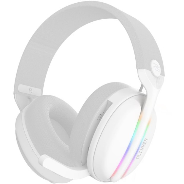 Бездротові ігрові накладні навушники-гарнітура Gaming Glimmer (Білий) WHGL00022002 Бездротові ігрові накладні навушники-гарнітура Gaming Glimmer (Білий) WHGL00022002