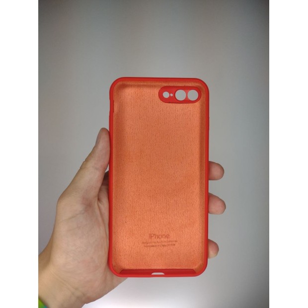 Силіконовий оригінальний чохол RoundCam для Apple iPhone 7 Plus  /  8 Plus (05) Product RED