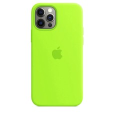 Силіконовий оригінальний круглий чохол для Apple iPhone 13 Pro Max (27) Трав'яний Зелений