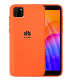 Силикон Original 360 Case Logo Huawei Y5P (Оранжевый)