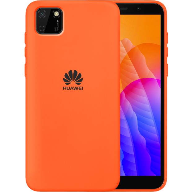 Силикон Original 360 Case Logo Huawei Y5P (Оранжевый) Силикон Original 360 Case Logo Huawei Y5P (Оранжевый)