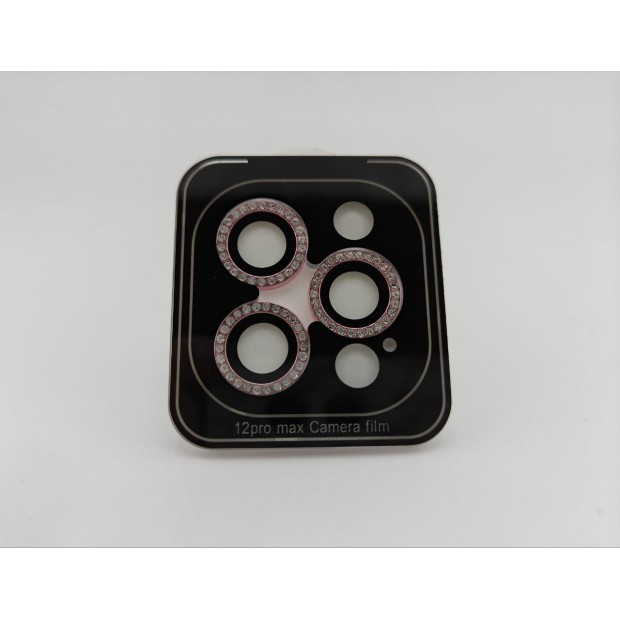 Захисне скло на камеру Diamond Glass Apple iPhone 12 Pro Max  /  13  /  13 Mini (Рожевий  /  Pink)