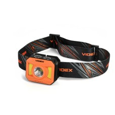 Фонарик-лампа на голову VIDEX VLF-H085-OR 400Lm 5000K (850 mAh)