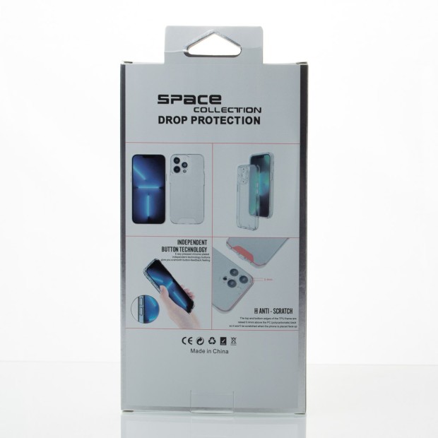 Силіконовий чохол Space Case 3D для Apple iPhone 12 Pro Max (Прозорий)