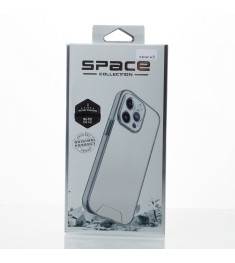 Силіконовий чохол Space Case 3D для Apple iPhone 12 Pro Max (Прозорий)