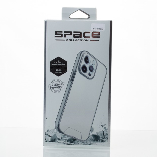 Силіконовий чохол Space Case 3D для Apple iPhone 12 Pro Max (Прозорий)