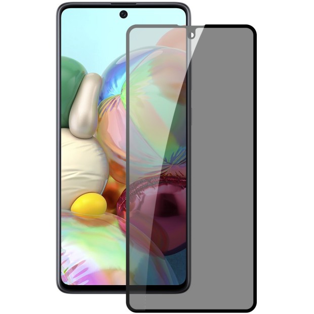 Захисне скло 5D Privacy HD для Samsung Galaxy A71  /  A72  /  M62  /  A73  /  M52 Чорне