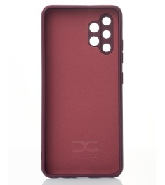 Силикон Original Samsung Galaxy A32 (2021) (ShutCam) (Бордовый)
