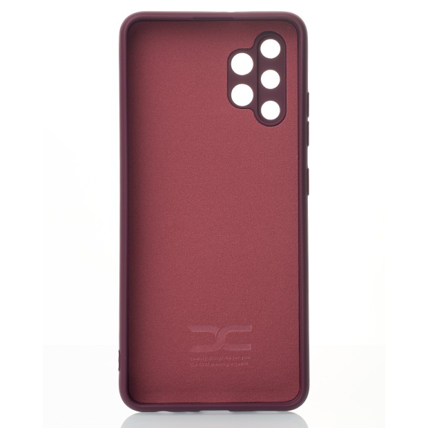 Силикон Original Samsung Galaxy A32 (2021) (ShutCam) (Бордовый)
