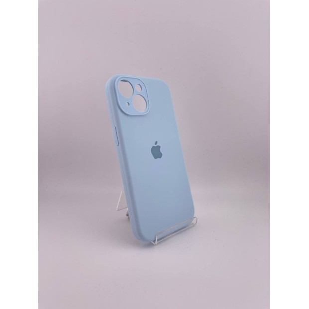 Силіконовий чохол Original RoundCam для Apple iPhone 15 (53), Небесно-блакитний