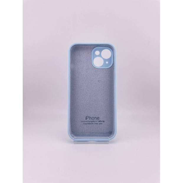 Силіконовий чохол Original RoundCam для Apple iPhone 15 (53), Небесно-блакитний