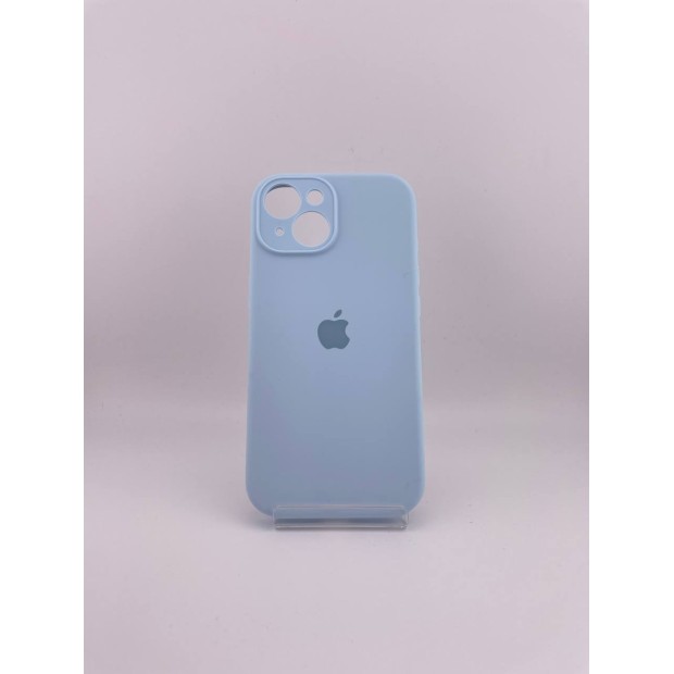 Силіконовий чохол Original RoundCam для Apple iPhone 15 (53), Небесно-блакитний