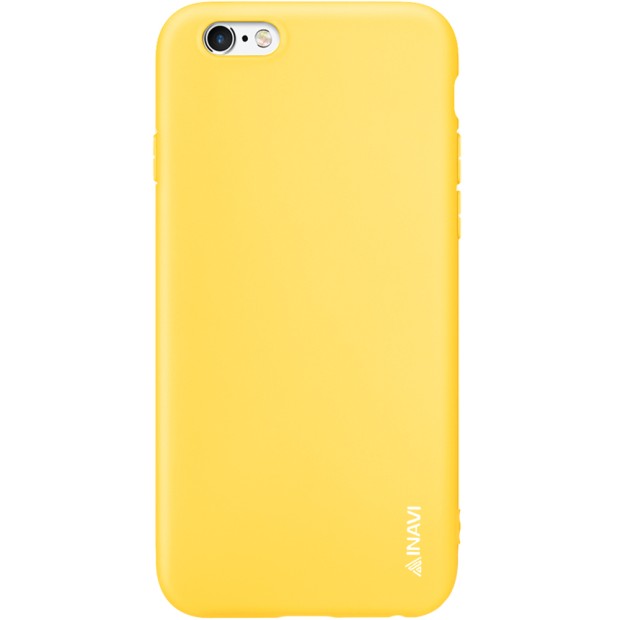 Силіконовий чохол iNavi Color для Apple iPhone 6  /  6s (жовтий)