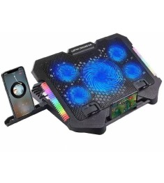 Підставка охолоджуюча для ноутбука XoKo NST-051 RGB (Чорна)