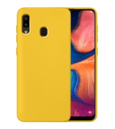 Силіконовий Original 360 чохол для Samsung Galaxy A20  /  A30 (жовтий)