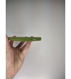 Силіконовий оригінальний чохол RoundCam для Apple iPhone 13 (46) темно-зелений.