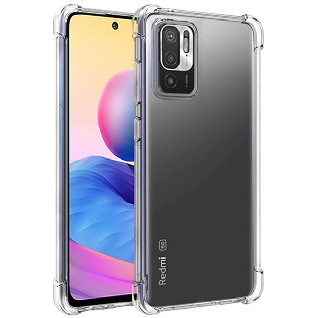 Силикон 6D Xiaomi Redmi Note 10 / Note 10S (Прозрачный)