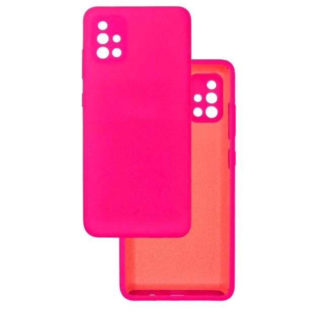 Силіконовий чохол Original Samsung Galaxy A51 (ShutCam) (Полуничний)