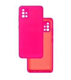 Силіконовий чохол Original Samsung Galaxy A51 (ShutCam) (Полуничний)