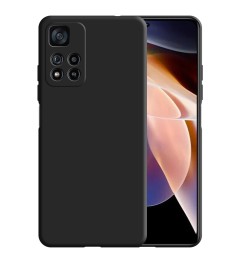 Силіконовий оригінальний чохол 360 для Xiaomi Redmi Note 11 Pro (ShutCam) (Чорни..