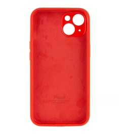 Силіконовий оригінальний чохол RoundCam для Apple iPhone 14 Plus (54) Кармін.