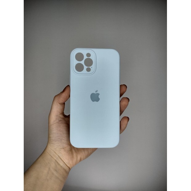 Силіконовий оригінальний чохол RoundCam для Apple iPhone 12 Pro (53) Небесно-блакитний.