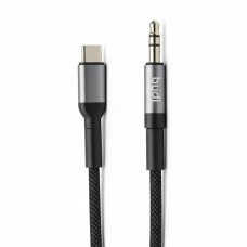 Переходник Budi Type-C to 3.5mm AUX (1.2m) (Чёрный) DC131TXA U