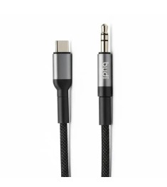 Адаптер Budi Type-C на 3.5мм AUX (1.2м) (Чорний) DC131TXA U
