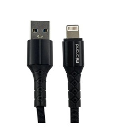 USB-кабель Mibrand Mi-32 Nylon 50 см (Lightning) (Чорний)