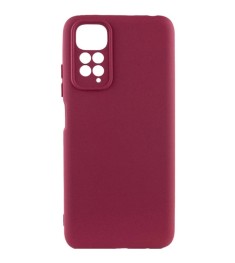 Силикон Original Xiaomi Redmi Note 11 / Note 11S (ShutCam) (Бордовый)