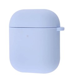 Чехол для наушников Full Silicone Case Logo Apple AirPods 1/2 (15) Lilac