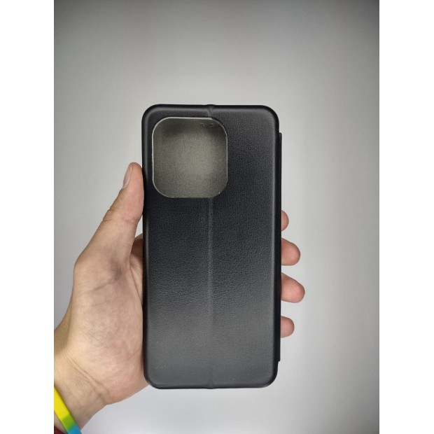 Чехол-книжка Оригинал Tecno Spark 10 4G (KI5q) (Чёрный)