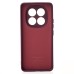 Силіконовий чохол Original Xiaomi Redmi Note 14 Pro Plus 5G (ShutCam) (Бордового кольору)