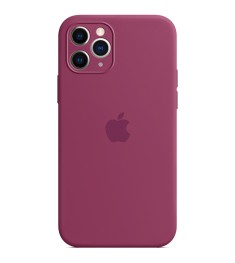 Силіконовий оригінальний чохол RoundCam для Apple iPhone 11 Pro (57) Marsala