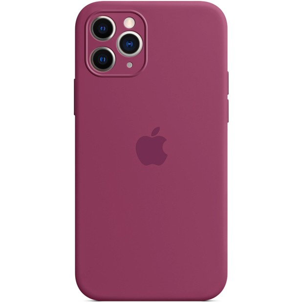 Силіконовий оригінальний чохол RoundCam для Apple iPhone 11 Pro (57) Marsala