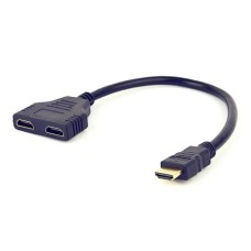 Переходник HDMI HUB Rivex (HDMI/ 2HDMI) (Черный)