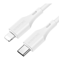 USB-кабель Borofone BX49 3A PD20W (Type-C на Lightning) (Білий) (Уцінка) (Катего..