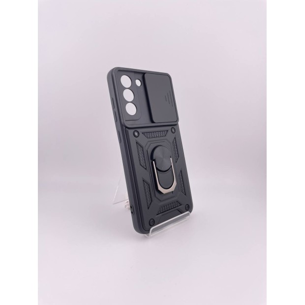 Чохол-бронь Ring Serge Armor Case для Samsung Galaxy S21 FE (ShutCam) (Чорний) Чохол-бронь Ring Serge Armor Case для Samsung Galaxy S21 FE (ShutCam) (Чорний)