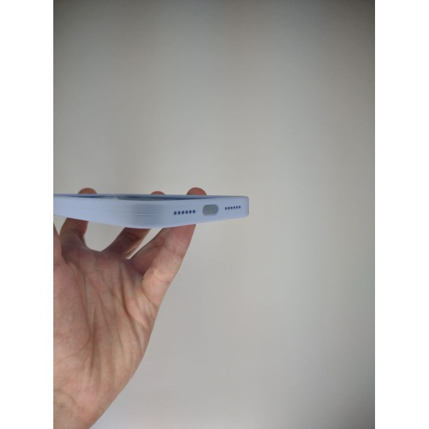 Силіконовий оригінальний квадратний чохол RoundCam для Apple iPhone 11 (15) Лавандовий
