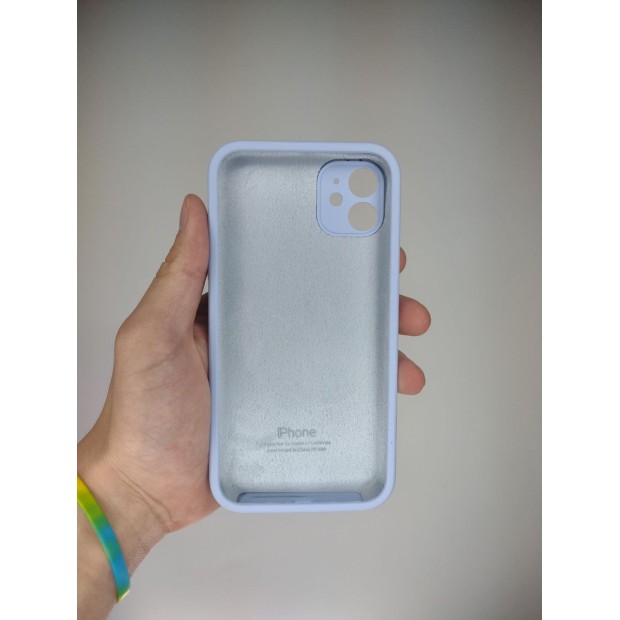Силіконовий оригінальний квадратний чохол RoundCam для Apple iPhone 11 (15) Лавандовий Силіконовий оригінальний квадратний чохол RoundCam для Apple iPhone 11 (15) Лавандовий