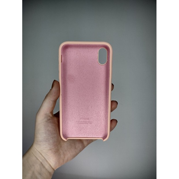 Силіконовий оригінальний чохол Apple для iPhone XR (Грейпфрут)