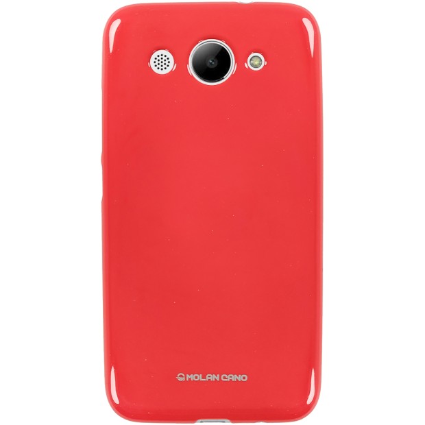 Силикон Molan Shining Huawei Y3 (2017) (Светло-красный)