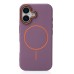 Чохол Beats з текстурою шкіри MagSafe для Apple iPhone 16 (Темно-фіолетовий)