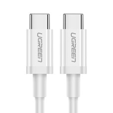 USB-кабель UGREEN US264 ABS 60W 3A (1m) (Type-C to Type-C) (Білий) (60518)