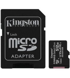 Карта памяти Kingston Canvas Select Plus MicroSDXC 512GB (UHS-1) A1 (Class 10) +..