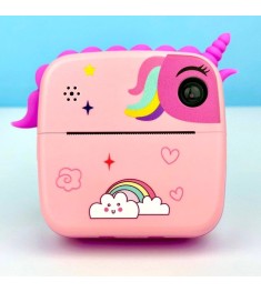 Дитяча фотокамера миттєвого друку A20 (Рожева)
