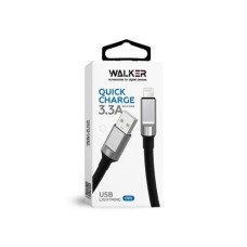 USB-кабель Walker C915 (1m) (Lightning) (Чорний)