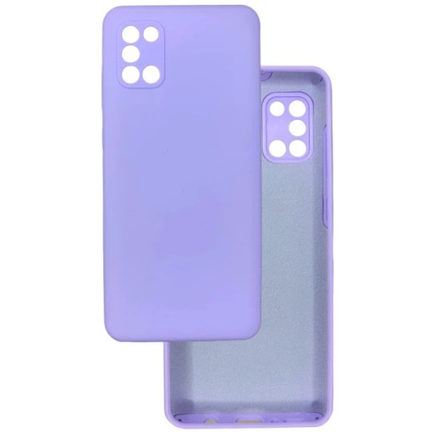 Силікон для Samsung Galaxy A31 (ShutCam) (Лавандовий) Оригінал