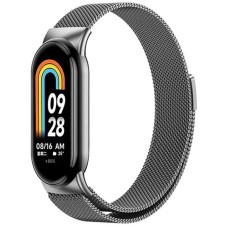Ремешок Milanese Loop Xiaomi Mi Band 8 / Mi Band 9 (Серый)