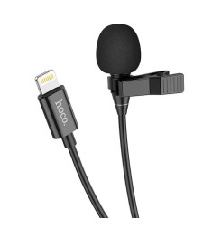 Микрофон петличный Hoco L14 Lightning (Чёрный)